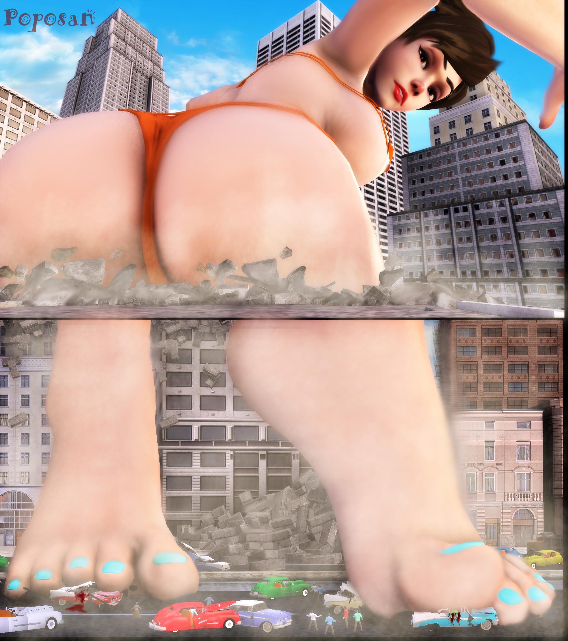 Tracer's Assets Are Soft Butt Effective 